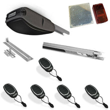 Φόρτωση εικόνας στο εργαλείο προβολής Συλλογής, Σετ μηχανισμού γκαραζόπορτας οροφής Motorline Evo 100 με 5 τηλεχειριστήρια και φωτοκύτταρα ασύρματα