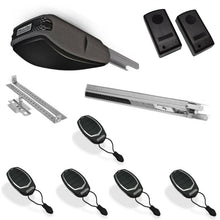 Φόρτωση εικόνας στο εργαλείο προβολής Συλλογής, Σετ μηχανισμού γκαραζόπορτας οροφής Motorline Evo 60 με 5 τηλεχειριστήρια και ενσύρματα φωτοκύτταρα