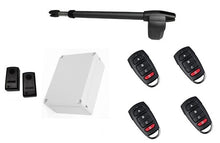 Φόρτωση εικόνας στο εργαλείο προβολής Συλλογής, Σετ μηχανισμού ανοιγόμενης δεξιάς μονόφυλλης γκαραζόπορτας LINCE 400 με 4 τηλεχειριστήρια και ενσύρματα φωτοκύτταρα