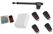 Φόρτωση εικόνας στο εργαλείο προβολής Συλλογής, Μηχανισμός ανοιγόμενης πόρτας μονόφυλλης (δεξί) LINCE 400 με πινακοδέκτη, 4 τηλεχειριστήρια και φωτοκύτταρα ασύρματα