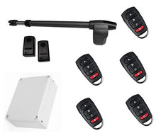 Φόρτωση εικόνας στο εργαλείο προβολής Συλλογής, Σετ μηχανισμού ανοιγόμενης δεξιάς μονόφυλλης γκαραζόπορτας LINCE 400 με 5 τηλεχειριστήρια και ενσύρματα φωτοκύτταρα