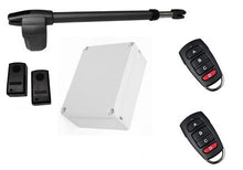 Φόρτωση εικόνας στο εργαλείο προβολής Συλλογής, Σετ μηχανισμού ανοιγόμενης αριστερής μονόφυλλης γκαραζόπορτας LINCE 400 με 2 τηλεχειριστήρια και ενσύρματα φωτοκύτταρα