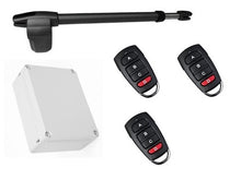 Φόρτωση εικόνας στο εργαλείο προβολής Συλλογής, Σετ μηχανισμού ανοιγόμενης αριστερής μονόφυλλης γκαραζόπορτας LINCE 400 με 3 τηλεχειριστήρια