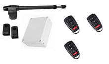 Φόρτωση εικόνας στο εργαλείο προβολής Συλλογής, Μηχανισμός ανοιγόμενης πόρτας μονόφυλλης (αριστερό) LINCE 400 με πινακοδέκτη, 3 τηλεχειριστήρια και φωτοκύτταρα ενσύρματα