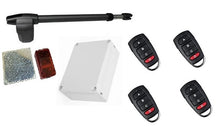 Φόρτωση εικόνας στο εργαλείο προβολής Συλλογής, Μηχανισμός ανοιγόμενης πόρτας μονόφυλλης (αριστερό) LINCE 400 με πινακοδέκτη, 4 τηλεχειριστήρια και φωτοκύτταρα ασύρματα