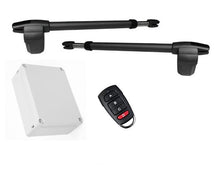 Φόρτωση εικόνας στο εργαλείο προβολής Συλλογής, Σετ μηχανισμού ανοιγόμενης δίφυλλης γκαραζόπορτας LINCE 400 με ένα τηλεχειριστήριο.