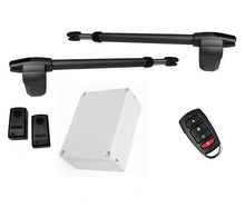 Φόρτωση εικόνας στο εργαλείο προβολής Συλλογής, Σετ μηχανισμού ανοιγόμενης δίφυλλης γκαραζόπορτας LINCE 400 με ένα τηλεχειριστήριο και κλασσικά φωτοκύτταρα