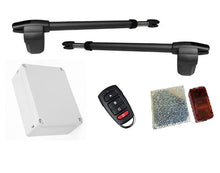 Φόρτωση εικόνας στο εργαλείο προβολής Συλλογής, Σετ μηχανισμού ανοιγόμενης δίφυλλης γκαραζόπορτας LINCE 400 με ένα τηλεχειριστήριο και ασύρματα φωτοκύτταρα