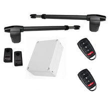 Φόρτωση εικόνας στο εργαλείο προβολής Συλλογής, Σετ μηχανισμού ανοιγόμενης δίφυλλης γκαραζόπορτας LINCE 400 με δύο τηλεχειριστήρια και κλασσικά φωτοκύτταρα