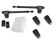 Φόρτωση εικόνας στο εργαλείο προβολής Συλλογής, Σετ μηχανισμού ανοιγόμενης δίφυλλης γκαραζόπορτας LINCE 400 με 3 τηλεχειριστήρια και κλασσικά φωτοκύτταρα