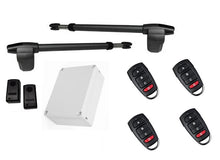 Φόρτωση εικόνας στο εργαλείο προβολής Συλλογής, Σετ μηχανισμού ανοιγόμενης δίφυλλης γκαραζόπορτας LINCE 400 με 4 τηλεχειριστήρια και κλασσικά φωτοκύτταρα