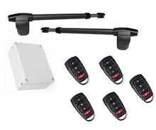 Φόρτωση εικόνας στο εργαλείο προβολής Συλλογής, Σετ μηχανισμού ανοιγόμενης δίφυλλης γκαραζόπορτας LINCE 400 με 5 τηλεχειριστήρια