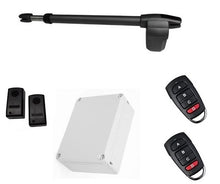 Φόρτωση εικόνας στο εργαλείο προβολής Συλλογής, Σετ μηχανισμού ανοιγόμενης γκαραζόπορτας LINCE 600 μονόφυλλο με πίνακα, φωτοκύτταρα ενσύρματα και δύο τηλεχειριστήρια