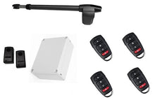 Φόρτωση εικόνας στο εργαλείο προβολής Συλλογής, Μηχανισμός ανοιγόμενης πόρτας μονόφυλλης (δεξί) LINCE 600 με πινακοδέκτη, 4 τηλεχειριστήρια και φωτοκύτταρα ενσύρματα