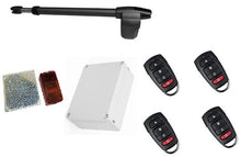 Φόρτωση εικόνας στο εργαλείο προβολής Συλλογής, Σετ μηχανισμού ανοιγόμενης γκαραζόπορτας LINCE 600 μονόφυλλο με πίνακα, φωτοκύτταρα με ανακλαστήρα και τέσσερα τηλεχειριστήρια