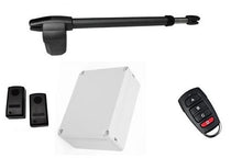 Φόρτωση εικόνας στο εργαλείο προβολής Συλλογής, Σετ μηχανισμού ανοιγόμενης γκαραζόπορτας LINCE 600 μονόφυλλο αριστερό με πίνακα, φωτοκύτταρα ενσύρματα και ένα τηλεχειριστήριο