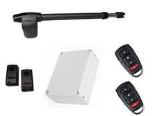 Φόρτωση εικόνας στο εργαλείο προβολής Συλλογής, Σετ μηχανισμού ανοιγόμενης γκαραζόπορτας LINCE 600 μονόφυλλο αριστερό με πίνακα, φωτοκύτταρα ενσύρματα και δύο τηλεχειριστήρια