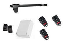 Φόρτωση εικόνας στο εργαλείο προβολής Συλλογής, Μηχανισμός ανοιγόμενης πόρτας μονόφυλλης (αριστερό) LINCE 600 με πινακοδέκτη, 3 τηλεχειριστήρια και φωτοκύτταρα ενσύρματα