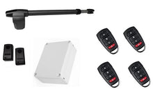 Φόρτωση εικόνας στο εργαλείο προβολής Συλλογής, Μηχανισμός ανοιγόμενης πόρτας μονόφυλλης (αριστερό) LINCE 600 με πινακοδέκτη, 4 τηλεχειριστήρια και φωτοκύτταρα ενσύρματα