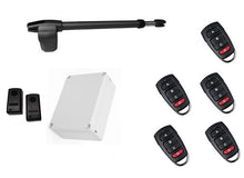 Φόρτωση εικόνας στο εργαλείο προβολής Συλλογής, Μηχανισμός ανοιγόμενης πόρτας μονόφυλλης (αριστερό) LINCE 600 με πινακοδέκτη, 5 τηλεχειριστήρια και φωτοκύτταρα ενσύρματα