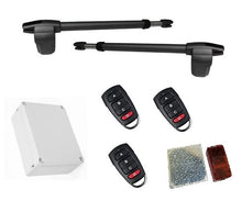 Φόρτωση εικόνας στο εργαλείο προβολής Συλλογής, Μηχανισμός ανοιγόμενης πόρτας δίφυλλης (αριστερό & δεξί) LINCE 600 με πινακοδέκτη, 3 τηλεχειριστήρια και φωτοκύτταρα ασύρματα