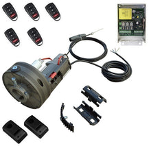 Φόρτωση εικόνας στο εργαλείο προβολής Συλλογής, Κεντρικό μοτέρ ρολού PUJOL WINNER PRO V3 600/200 EF με πινακοδέκτη, 5 τηλεχειριστήρια και φωτοκύτταρα ενσύρματα