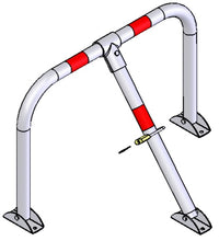 Φόρτωση εικόνας στο εργαλείο προβολής Συλλογής, Εφαρμογή λουκέτου αρθρωτής μπάρας για πάρκινγκ τύπου U με 3 πόδια