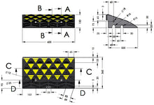 Φόρτωση εικόνας στο εργαλείο προβολής Συλλογής, Διαστάσεις Ράμπας χρωματιστής 15 cm PARK-DH-UP-2M