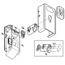 Φόρτωση εικόνας στο εργαλείο προβολής Συλλογής, Σκαρίφημα ηλεκτρικής κλειδαριάς Viro V06 για μονόφυλλο μηχανισμό γκαραζόπορτας