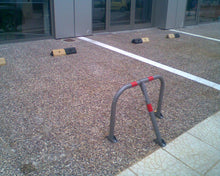 Φόρτωση εικόνας στο εργαλείο προβολής Συλλογής, Εφαρμογή απλού μονού οικιακού στοπ τροχών πάρκινγκ PARK-DH-223_1