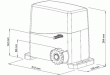 Φόρτωση εικόνας στο εργαλείο προβολής Συλλογής, Διαστάσεις συρόμενου μηχανισμού γκαραζόπορτας VDS SL1000-OIL