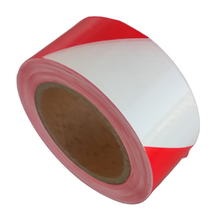 Φόρτωση εικόνας στο εργαλείο προβολής Συλλογής, ταινία σημάνσεως επικίνδυνων χώρων άσπρη κόκκινη