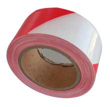 Φόρτωση εικόνας στο εργαλείο προβολής Συλλογής, ταινία σημάνσεως επικίνδυνων χώρωνκόκκινη  άσπρη