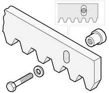 Φόρτωση εικόνας στο εργαλείο προβολής Συλλογής, μεταλλική κρεμαγιέρα για συρόμενη αυλόπορτα