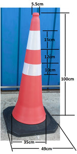 Πλαστικός Κώνος 100 cm με Βαριά Βάση PARK-DH-PE-3