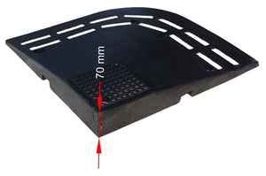 Ελαστική Rάμπα 7 cm Aκριανή PARK-DH-PC-R