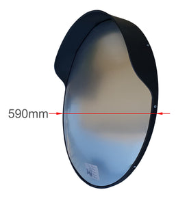 Καθρέπτης Ασφαλείας 60 cm, Μαύρος, Απλός PARK-EC-60-BLACK