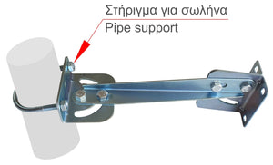 Καθρέπτης ασφαλείας 45 cm ενισχυμένος PARK-S-1580-45 βάση σωλήνα Φ60