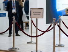 Φόρτωση εικόνας στο εργαλείο προβολής Συλλογής, Διαχωριστικά Κολονάκια με Υποδοχή για Κορδόνι (Σχοινί) SFL-100
