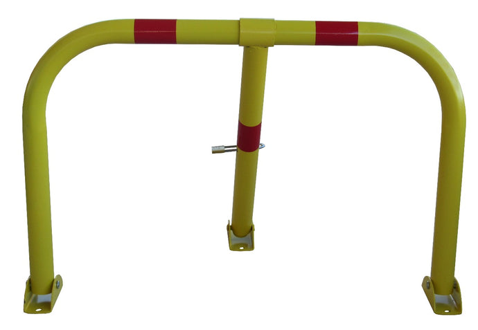 Αρθρωτή μπάρα στάθμευσης τύπου U με 3 πόδια HSU3L-8050-4218-GAL-BAM