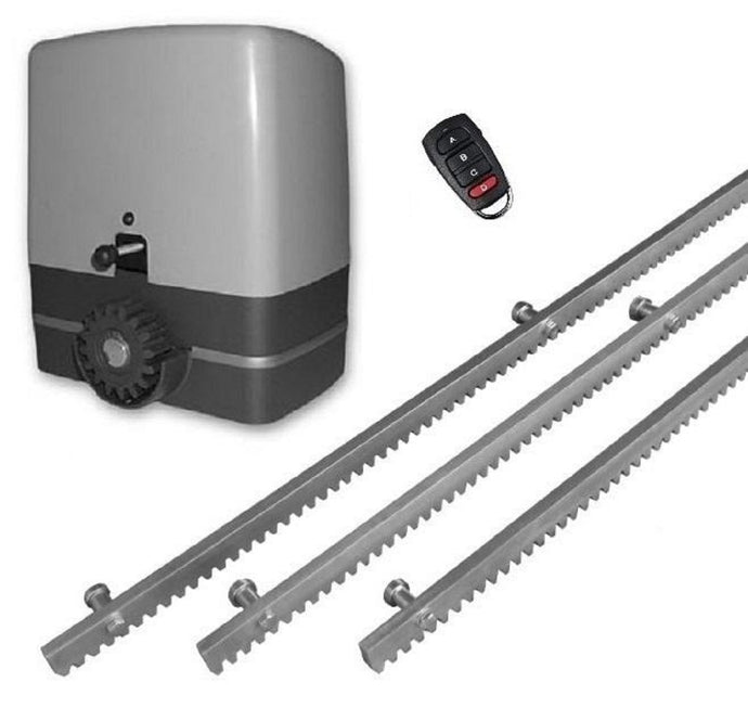 Σετ μηχανισμού συρόμενης γκαραζόπορτας με μοτέρ VDS SL1000, ενσωματωμένο πινακοδέκτη S5060T, 3m μεταλλική κρεμαγιέρα και 1 τηλεχειριστήριο PSD-36T