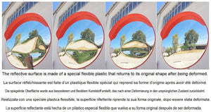 Καθρέπτης δρόμου 100 cm απλός PARK-EC-100_Ειδική ελαστική πολυκαρβονική επιφάνεια