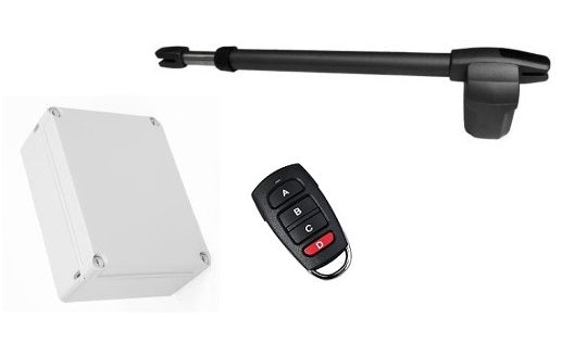 Μηχανισμός ανοιγόμενης πόρτας μονόφυλλης (δεξί) LINCE 400 με πινακοδέκτη και 1 τηλεχειριστήριο