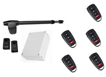 Φόρτωση εικόνας στο εργαλείο προβολής Συλλογής, Μηχανισμός ανοιγόμενης πόρτας μονόφυλλης (αριστερό) LINCE 400 με πινακοδέκτη, 5 τηλεχειριστήρια και φωτοκύτταρα ενσύρματα
