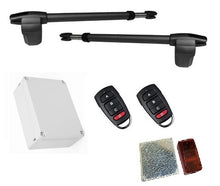 Φόρτωση εικόνας στο εργαλείο προβολής Συλλογής, Μηχανισμός ανοιγόμενης πόρτας δίφυλλης (αριστερό &amp; δεξί) LINCE 600 με πινακοδέκτη, 2 τηλεχειριστήρια και φωτοκύτταρα ασύρματα
